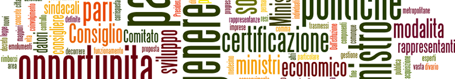 wordle: articolo 46bis certificazione di genere